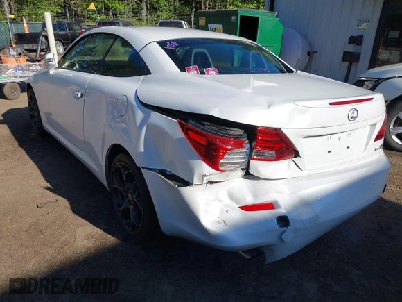 2012 Lexus IS 250 C with VIN JTHFF2C20C2524497, listed as a IAAI auction lot 42025903 with 89,208 mi miles and . Bid and sale history available at DreamBid. Image 3.