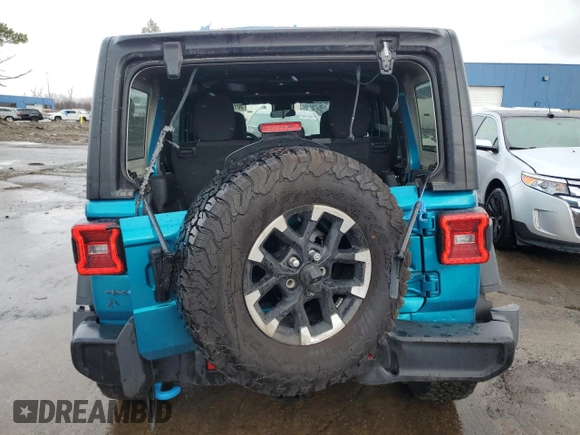 2024 Jeep Wrangler Rubicon X z VIN 1C4RJXR6XRW217098, wystawiony jako Copart lot #50154025 z przebiegiem 15 887 mil mil oraz Czysty tytuł • Clean title. Historia ofert i sprzedaży dostępna na DreamBid. Obrazek 6.