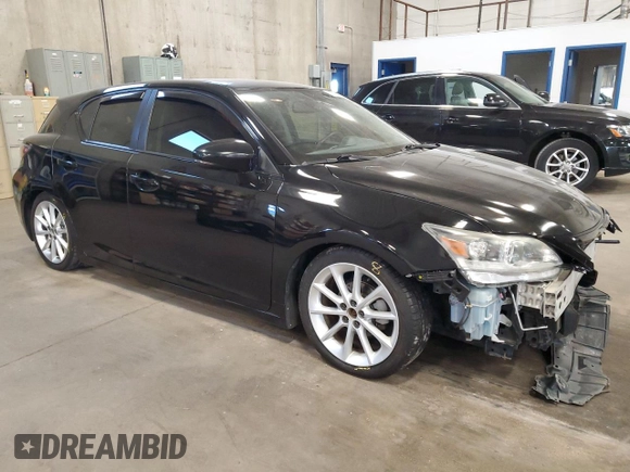2012 Lexus CT 200h z VIN JTHKD5BH4C2116306, wystawiony jako Copart lot #55735865 z przebiegiem 232 468 mil mil oraz Szkoda całkowita • Salvage title. Historia ofert i sprzedaży dostępna na DreamBid. Obrazek 4.