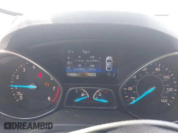 2017 Ford Escape SE with VIN 1FMCU0GD4HUE85348, listed as a IAAI auction lot 42135485 with 124,608 mi miles. Bid and sale history available at carsss.com. Image 7.