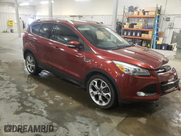 2014 Ford Escape Titanium with VIN 1FMCU9J90EUE36071, listed as a Copart auction lot 51772995 with 81,490 mi miles and Salvage Title. Bid and sale history available at DreamBid. Image 4.