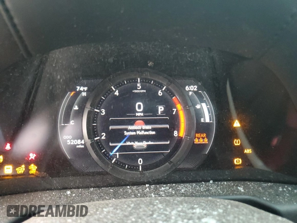 2021 Lexus ES 350 F Sport with VIN 58AGZ1B18MU092235, listed as a Copart auction lot 57980725 with 52,084 mi miles and Non repairable. Bid and sale history available at DreamBid. Image 9.
