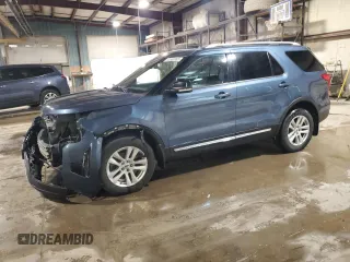 2018 Ford Explorer XLT z VIN 1FM5K8D83JGB94378, wystawiony jako Copart lot #53666985 z przebiegiem 104 854 mil mil oraz Szkoda całkowita • Salvage title. Historia ofert i sprzedaży dostępna na DreamBid. Obrazek 1.