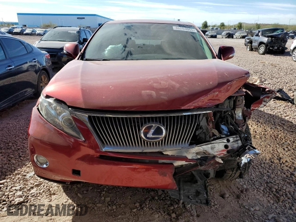 2010 Lexus RX 450h with VIN JTJZB1BA1A2002839, listed as a Copart auction lot 46284065 with 218,698 mi miles and Salvage Title. Bid and sale history available at DreamBid. Image 5.