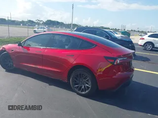 2025 Tesla Model 3 Long Range with VIN 5YJ3E1EA6SF967254, listed as a IAAI auction lot 42345651 with 1,180 mi miles and . Bid and sale history available at DreamBid. Image 3.