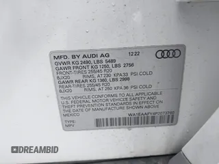 2023 Audi Q5 S line Premium Plus с VIN WA1EAAFY4P2073760, выставлен на аукционе IAAI как лот 42203388 с пробегом 30 601 миль миль и . История ставок и продаж доступна на DreamBid. Изображение 9.