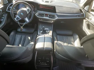 2021 BMW X7 M50i with VIN 5UXCX6C02M9E73795, listed as a Copart auction lot 48570195 with 46,624 mi miles and Salvage Title. Bid and sale history available at carsss.com. Image 8.