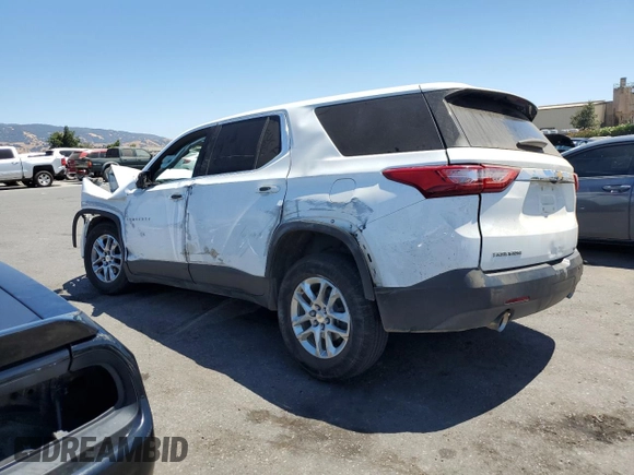 2018 Chevrolet Traverse LS with VIN 1GNERFKW3JJ256247, listed as a Copart auction lot 66108344 with 0 mi miles and Salvage Title. Bid and sale history available at carsss.com. Image 2.