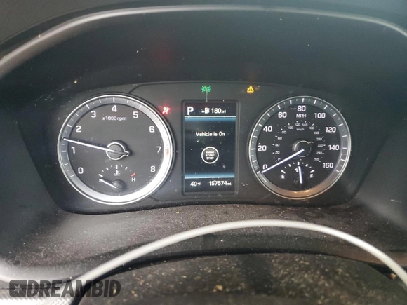 2018 Hyundai Sonata SEL with VIN 5NPE34AF8JH716737, listed as a Copart auction lot 52597155 with 157,574 mi miles and Clean Title. Bid and sale history available at DreamBid. Image 9.