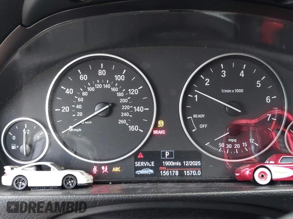 2013 BMW 3 Series 328i with VIN WBA3A5C5XDF356793, listed as a IAAI auction lot 40881444 with 156,178 mi miles. Bid and sale history available at carsss.com. Image 7.