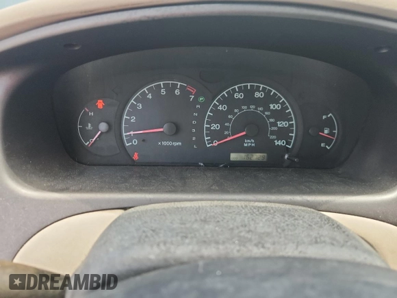 2001 Hyundai Elantra GLS z VIN KMHDN45D61U132398, wystawiony jako Copart lot #61164165 z przebiegiem 162 729 mil mil oraz Szkoda całkowita • Salvage title. Historia ofert i sprzedaży dostępna na DreamBid. Obrazek 9.