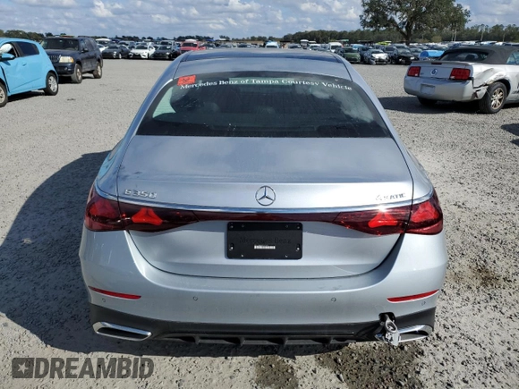 2024 Mercedes-Benz E-Class E 350 with VIN W1KLF4HB5RA012179, listed as a Copart auction lot 85799054 with 0 mi miles and Salvage Title. Bid and sale history available at carsss.com. Image 6.