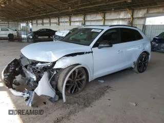 2021 Audi SQ5 Premium Plus with VIN WA1B4AFY7M2027409, listed as a Copart auction lot 46095593 with 13,648 mi miles. Bid and sale history available at carsss.com. Image 1.