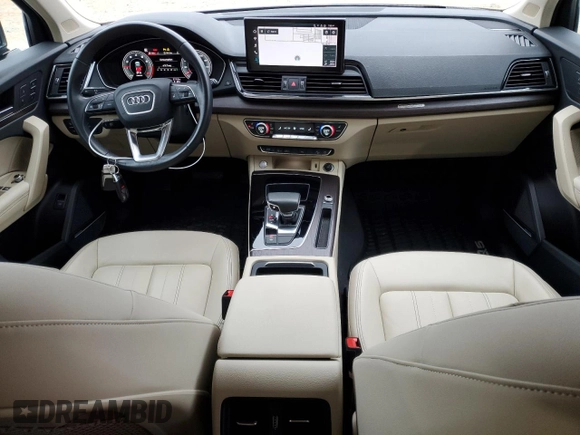 2022 Audi Q5 S line Premium Plus with VIN WA1EAAFY7N2103038, listed as a Copart auction lot 87447034 with 25,650 mi miles and Salvage Title. Bid and sale history available at carsss.com. Image 8.