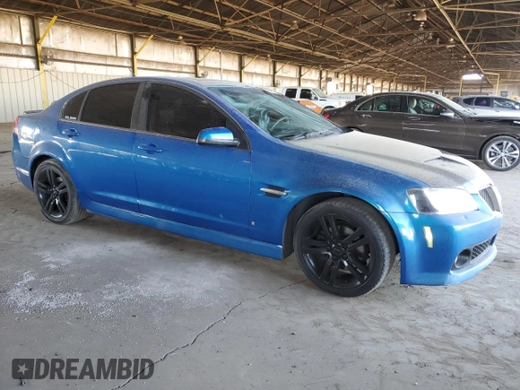 2009 Pontiac G8 with VIN 6G2ER57759L165542, listed as a Copart auction lot 89190425 with 179,085 mi miles and Clean Title. Bid and sale history available at DreamBid. Image 4.
