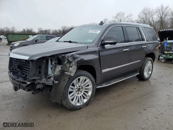 2016 Cadillac Escalade Platinum with VIN 1GYS4DKJ9GR327698, listed as a Copart auction lot 40328834 with 88,881 mi miles. Bid and sale history available at carsss.com. Image 1.