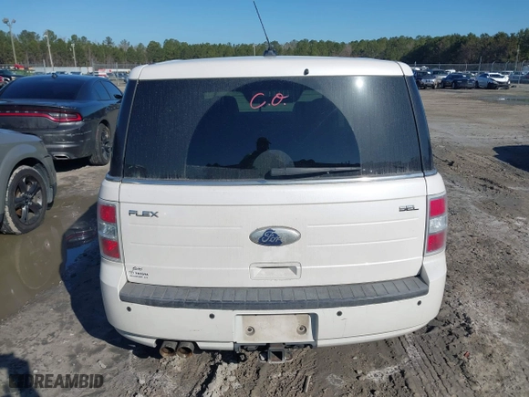 2012 Ford Flex SEL with VIN 2FMGK5CC6CBD04458, listed as a IAAI auction lot 41481102 with 112,084 mi miles. Bid and sale history available at carsss.com. Image 16.