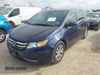 2015 Honda Odyssey EX-L z VIN 5FNRL5H62FB008681, wystawiony jako IAAI lot #42060381 z przebiegiem 128 372 mil mil oraz . Historia ofert i sprzedaży dostępna na DreamBid. Obrazek 2.