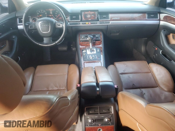 2009 Audi A8 4.2L with VIN WAUMV94E59N001610, listed as a Copart auction lot 85140274 with 116,332 mi miles and Salvage title. Bid and sale history available at DreamBid. Image 8.