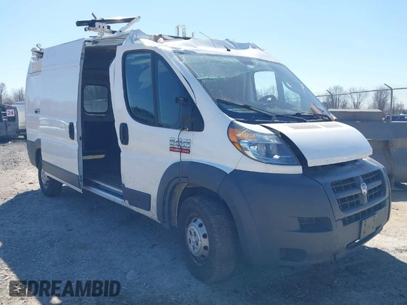 2018 Ram ProMaster Cargo z VIN 3C6TRVDG9JE148879, wystawiony jako IAAI lot #41803582 z przebiegiem 235 110 mil mil oraz . Historia ofert i sprzedaży dostępna na DreamBid. Obrazek 1.