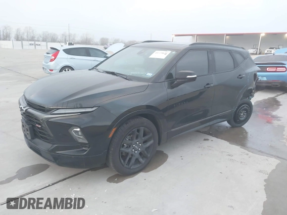 2024 Chevrolet Blazer RS с VIN 3GNKBERS6RS155475, выставлен на аукционе IAAI как лот 41529038 с пробегом 21 727 миль миль и . История ставок и продаж доступна на DreamBid. Изображение 2.