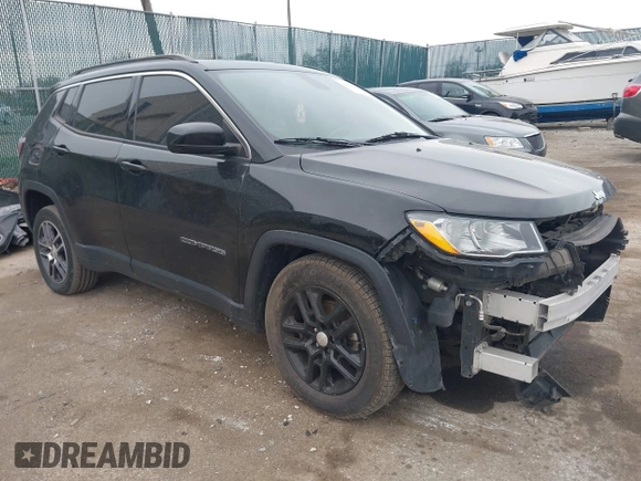 2018 Jeep Compass Latitude with VIN 3C4NJCBB7JT285996, listed as a IAAI auction lot 42063437 with 91,505 mi miles and . Bid and sale history available at DreamBid. Image 1.