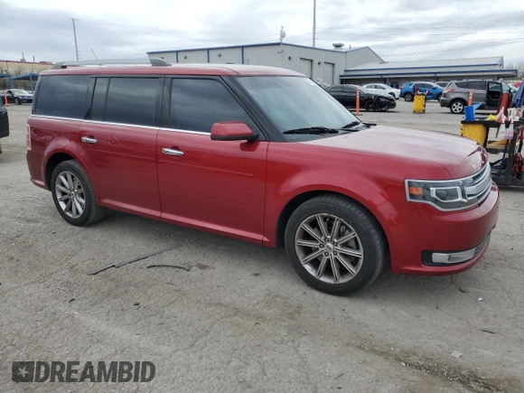 2013 Ford Flex Limited with VIN 2FMHK6D8XDBD32477, listed as a Copart auction lot 48798155 with 101,490 mi miles and Salvage Title. Bid and sale history available at carsss.com. Image 4.