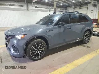 2025 Mazda CX-70 with VIN JM3KJEHC9S1112334, listed as a Copart auction lot 52044705 with 3,418 mi miles and Salvage title. Bid and sale history available at DreamBid. Image 1.