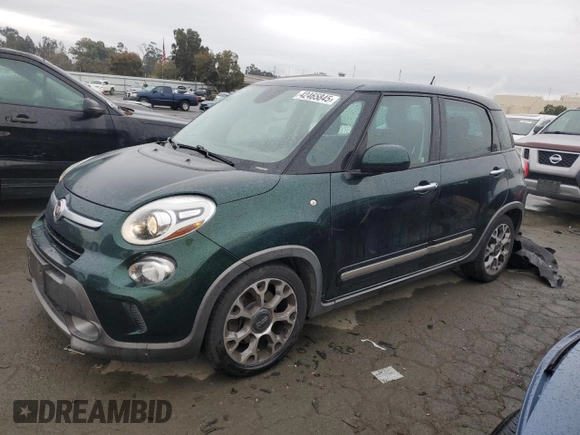 2014 FIAT 500L Trekking with VIN ZFBCFADH0EZ009238, listed as a Copart auction lot 42465845 with 104,858 mi miles and Salvage Title. Bid and sale history available at DreamBid. Image 1.