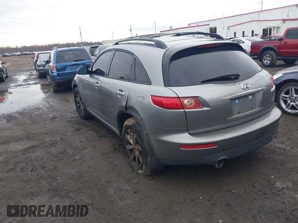 2007 Infiniti FX35 with VIN JNRAS08W87X203372, listed as a IAAI auction lot 41104377 with 162,229 mi miles. Bid and sale history available at carsss.com. Image 3.