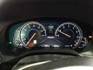 2019 BMW X3 M40i with VIN 5UXTS3C54K0Z03897, listed as a Copart auction lot 51805765 with 73,374 mi miles and Salvage Title. Bid and sale history available at DreamBid. Image 9.