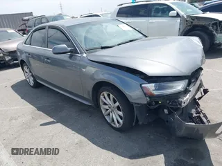 2014 Audi A4 Premium with VIN WAUAFAFL0EN045957, listed as a IAAI auction lot 42032316 with 1 mi miles. Bid and sale history available at carsss.com. Image 1.
