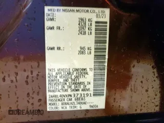 2023 Nissan Altima SV z VIN 1N4BL4DVXPN373191, wystawiony jako Copart lot #56411245 z przebiegiem 75 554 mil mil oraz Czysty tytuł • Clean title. Historia ofert i sprzedaży dostępna na DreamBid. Obrazek 13.