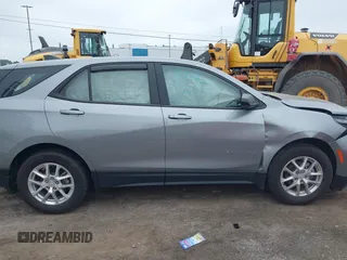 2023 Chevrolet Equinox LS with VIN 3GNAXHEG3PL160544, listed as a IAAI auction lot 42459256 with 9,349 mi miles and . Bid and sale history available at DreamBid. Image 13.