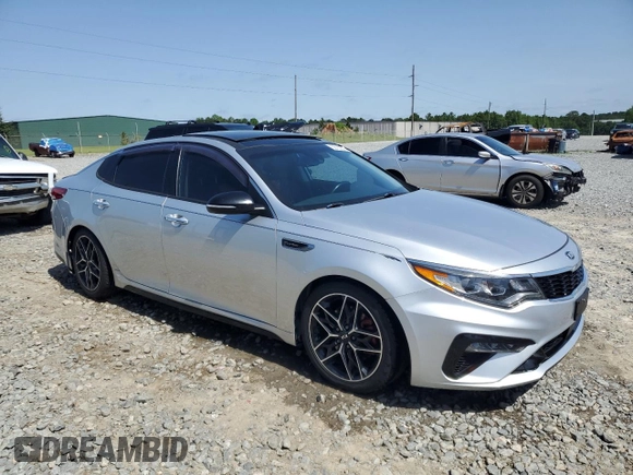 2019 Kia Optima SX with VIN 5XXGW4L20KG362431, listed as a Copart auction lot 56152375 with 98,829 mi miles and Salvage title. Bid and sale history available at DreamBid. Image 4.