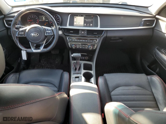 2019 Kia Optima SX with VIN 5XXGW4L20KG333821, listed as a Copart auction lot 85723334 with 35,021 mi miles and Salvage Title. Bid and sale history available at carsss.com. Image 8.