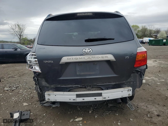 2008 Toyota Highlander with VIN JTEDS41AX82061409, listed as a Copart auction lot 51641845 with 124,027 mi miles and Salvage Title. Bid and sale history available at carsss.com. Image 6.