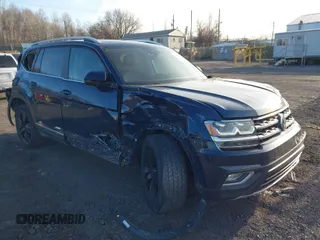 2019 Volkswagen Atlas SEL with VIN 1V2MR2CA9KC608025, listed as a IAAI auction lot 41866519 with 112,477 mi miles and . Bid and sale history available at DreamBid. Image 1.