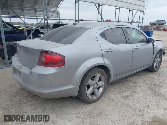 2014 Dodge Avenger SE with VIN 1C3CDZAB8EN180915, listed as a IAAI auction lot 41680141 with 147,575 mi miles. Bid and sale history available at carsss.com. Image 4.