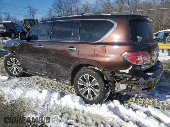 2020 Nissan Armada SL with VIN JN8AY2NCXL9619950, listed as a Copart auction lot 87454064 with 112,086 mi miles and Salvage Title. Bid and sale history available at carsss.com. Image 2.