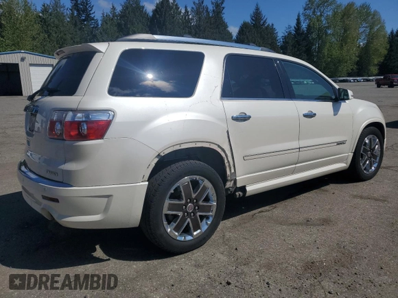 2012 GMC Acadia Denali with VIN 1GKKVTED0CJ406855, listed as a Copart auction lot 53662255 with 118,053 mi miles and Salvage Title. Bid and sale history available at carsss.com. Image 3.
