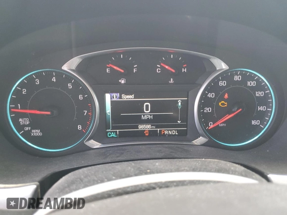 2018 Chevrolet Traverse LT Cloth with VIN 1GNERGKW6JJ242459, listed as a Copart auction lot 58420105 with 98,586 mi miles and Salvage title. Bid and sale history available at DreamBid. Image 9.
