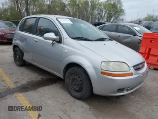 2008 Chevrolet Aveo LS with VIN KL1TD66678B100295, listed as a IAAI auction lot 41925372 with Not Provided miles and . Bid and sale history available at DreamBid. Image 1.