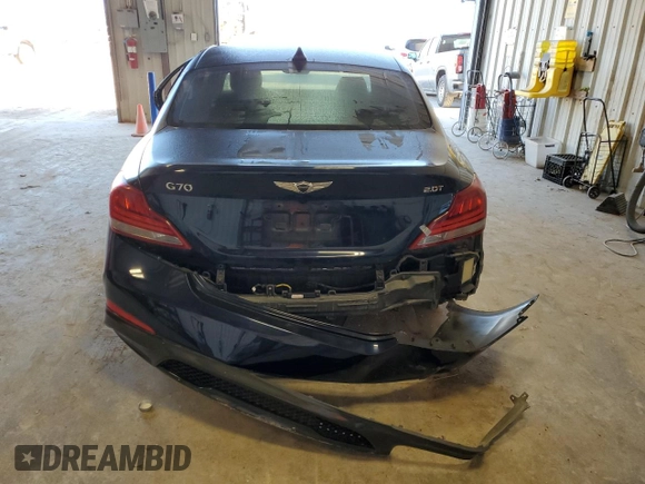 2019 Genesis G70 2.0T Advanced with VIN KMTG64LA1KU026869, listed as a Copart auction lot 70709004 with 85,109 mi miles and Salvage Title. Bid and sale history available at carsss.com. Image 6.