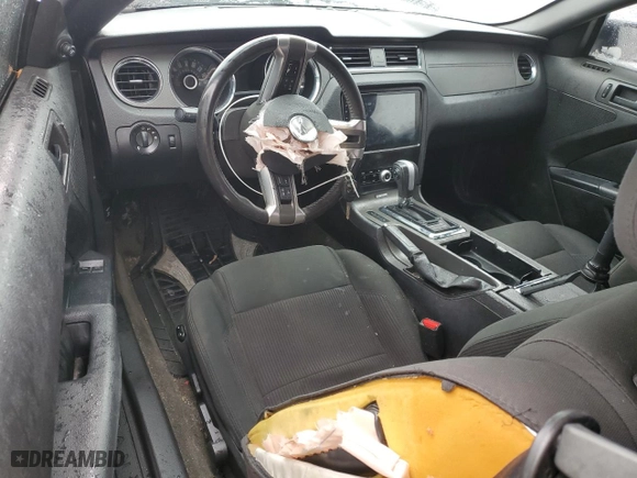 2014 Ford Mustang V6 with VIN 1ZVBP8AM8E5250565, listed as a Copart auction lot 84320874 with 0 mi miles and Salvage Title. Bid and sale history available at carsss.com. Image 8.