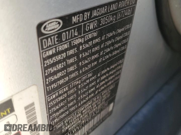 2014 Land Rover Range Rover Sport Autobiography with VIN SALWV2TF6EA347124, listed as a Copart auction lot 52254335 with 123,123 mi miles and Clean Title. Bid and sale history available at carsss.com. Image 13.