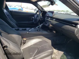 2021 Toyota GR Supra 3.0 with VIN WZ1DB0C01MW038946, listed as a Copart auction lot 63169054 with 46,321 mi miles and Salvage Title. Bid and sale history available at carsss.com. Image 10.
