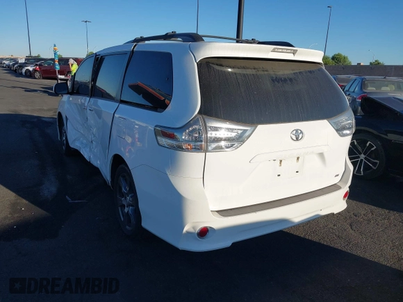 2017 Toyota Sienna SE with VIN 5TDXZ3DCXHS839141, listed as a IAAI auction lot 42616187 with 106,900 mi miles and . Bid and sale history available at DreamBid. Image 3.