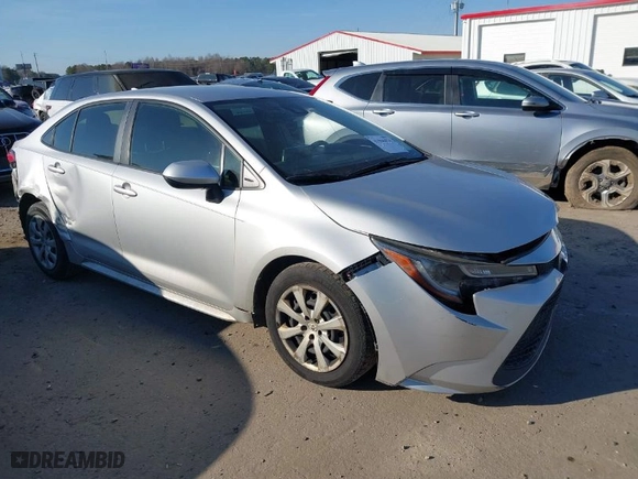 2021 Toyota Corolla LE with VIN JTDEPMAE7MJ121269, listed as a IAAI auction lot 41506424 with 122,669 mi miles. Bid and sale history available at carsss.com. Image 1.