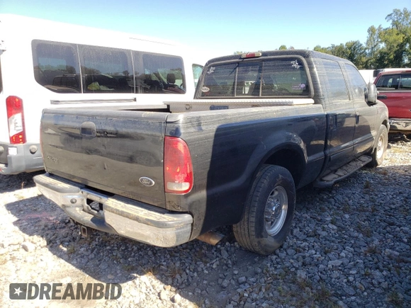 2001 Ford Super Duty F-250 XL with VIN 3FTNW20F01MA75204, listed as a Copart auction lot 75667154 with 0 mi miles and Salvage Title. Bid and sale history available at carsss.com. Image 3.